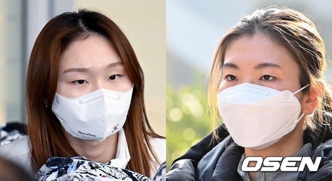 [사진] 왼쪽부터 최민정과 심석희 / OSEN DB.