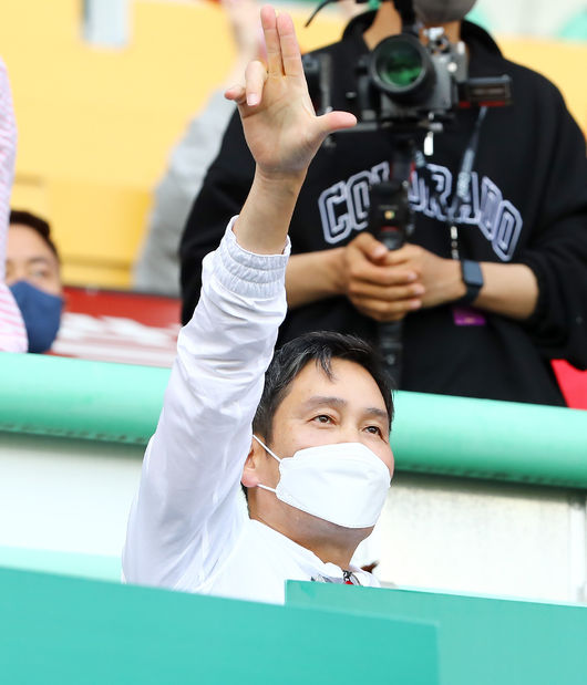 SSG 랜더스 정용진 구단주. / SSG 랜더스 제공