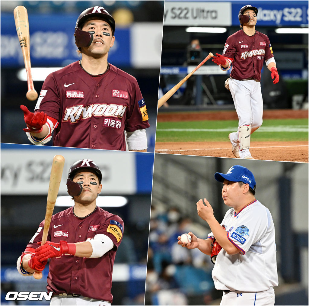 8회초 1사 키움 이용규가 삼성 이승현의 공을 계속 커트 해내고 있다. 결국 이용규는 19구 승부 끝에 볼넷을 얻어내며 출루했다. 2022.04.09 /rumi@osen.co.kr