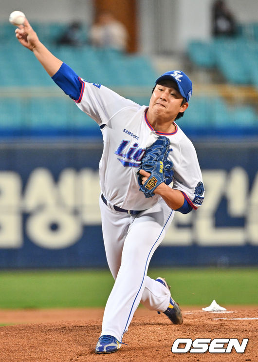 삼성 라이온즈 선발투수 양창섭이 역투하고 있다. 2022.04.13 / foto0307@osen.co.kr