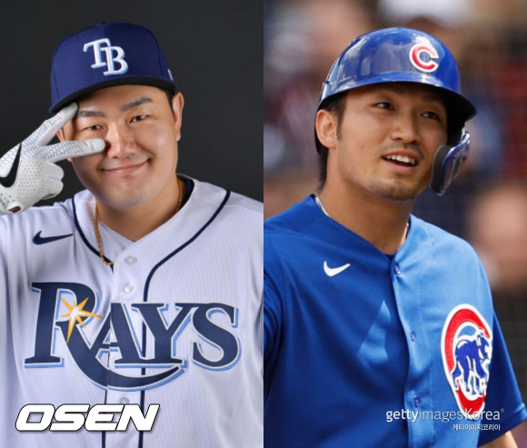 [사진] 최지만-스즈키 세이야 ⓒGettyimages(무단전재 및 재배포 금지)