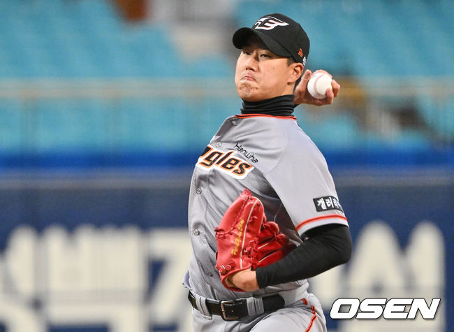 한화 이글스 선발 투수 박윤철이 역투하고 있다. 2022.04.14 / foto0307@osen.co.kr