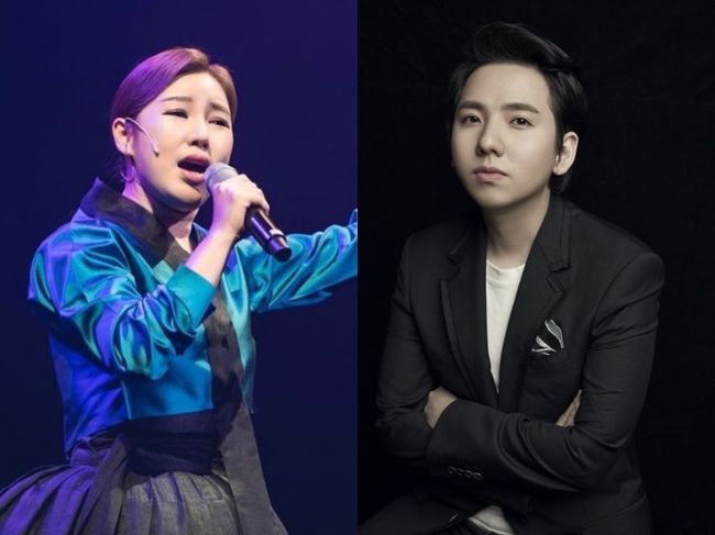 [사진=송가인 SNS, 디지엔콤 제공] 트로트 가수 송가인(왼쪽)과 팝페라테너 임형주(오른쪽)가 세월호 참사 8주기를 추모했다. 