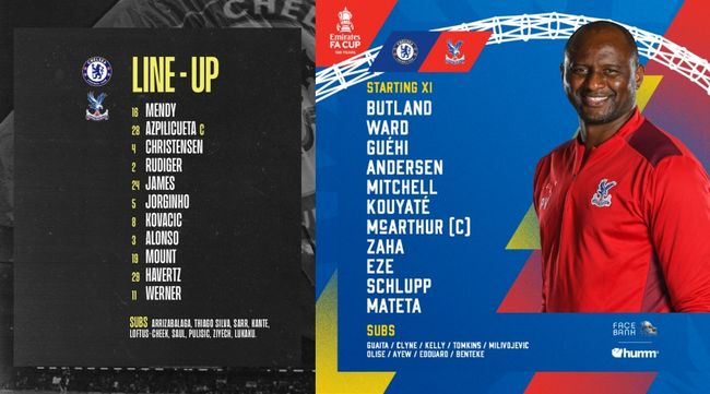 [사진] 첼시, 크리스탈 팰리스 SNS 캡처.