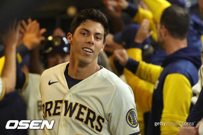 [사진] 밀워키 브루어스 크리스티안 옐리치. ⓒGettyimages(무단전재 및 재배포 금지)