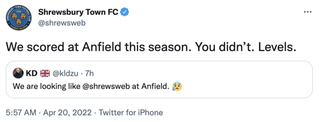 [사진] 슈루즈버리 공식 SNS 캡처.