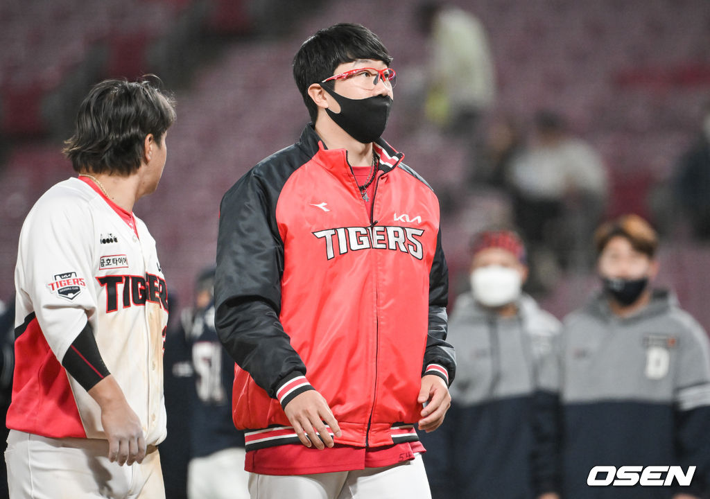 경기종료 후 첫승을 놓친 KIA 양현종이 아쉬워하고 있다. 2022.04.20 / soul1014@osen.co.kr