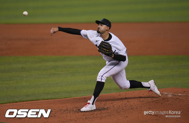 [사진] 마이애미 투수 파블로 로페즈. ⓒGettyimages(무단전재 및 재배포 금지)