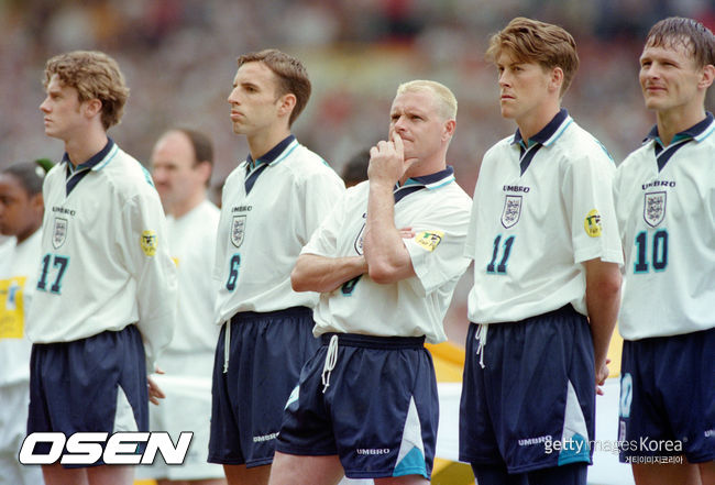 [사진] 1996년 잉글랜드 홈 유니폼 / ⓒGettyimages(무단전재 및 재배포 금지)