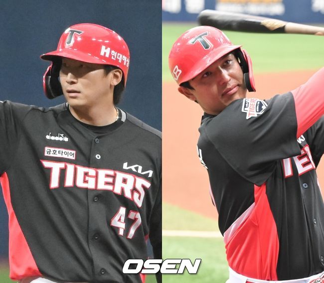 KIA 타이거즈 나성범(왼쪽), 박동원. /OSEN DB