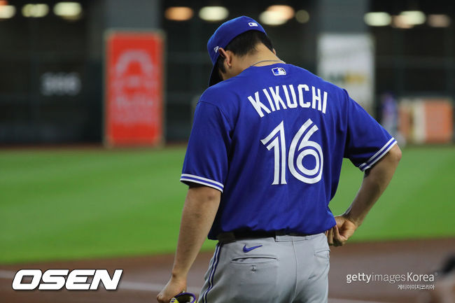 [사진] 토론토 블루제이스 투수 기쿠치 유세이. ⓒGettyimages(무단전재 및 재배포 금지)