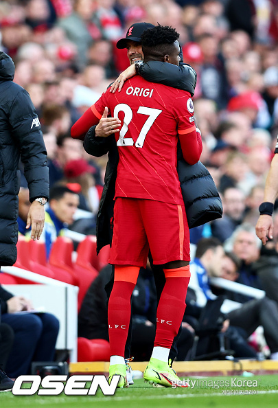 [사진] 디보크 오리기와 위르겐 클롭 감독 / ⓒGettyimages(무단전재 및 재배포 금지)