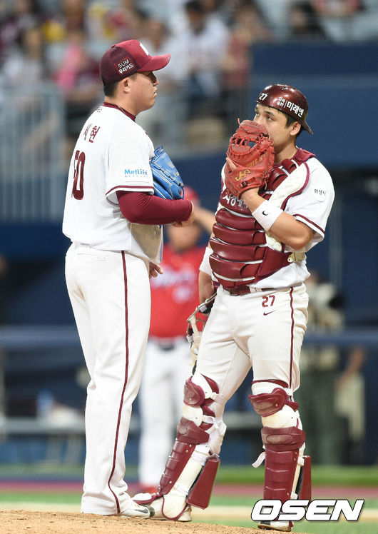 2016년 히어로즈 시절 김세현, 박동원 /OSEN DB