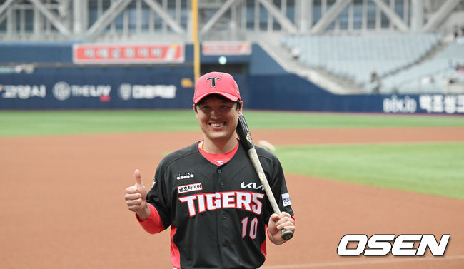 24일 오후 서울 고척스카이돔에서 트레이드된 KIA 박동원이 포즈를 취하고 있다. 2022.04.24 / soul1014@osen.co.kr