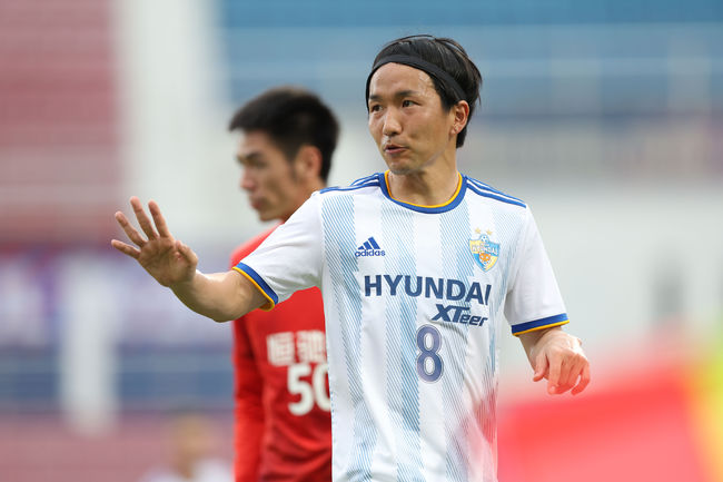 라킨스타디움(말레이시아, 조호르바루)/ 2022 AFC 챔피언스리그/ ACL/ 조별예선/ I조/ 울산현대축구단 vs 광저우FC/ 울산 아마노/ 사진 김정수