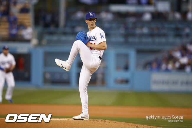 [사진] LA 다저스 선발투수 워커 뷸러. ⓒGettyimages(무단전재 및 재배포 금지)