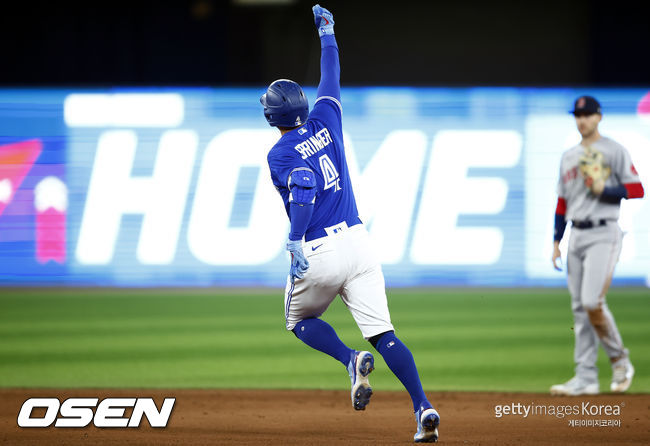 [사진] 토론토 블루제이스 조지 스프링어. ⓒGettyimages(무단전재 및 재배포 금지)