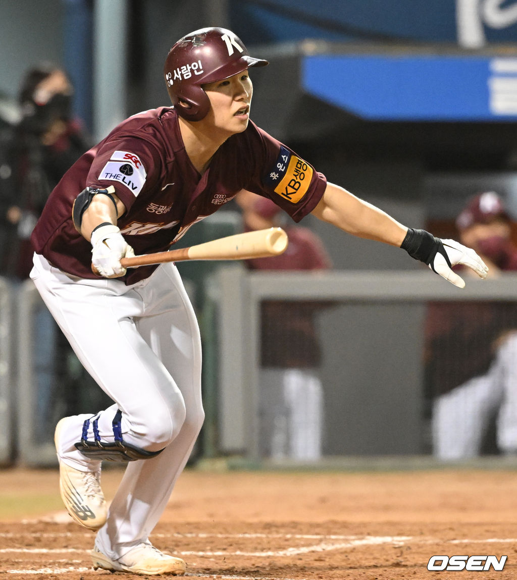 3회초 1사 1루 키움 김혜성이 안타를 날리고 있다. 2022.04.27 /ksl0919@osen.co.kr