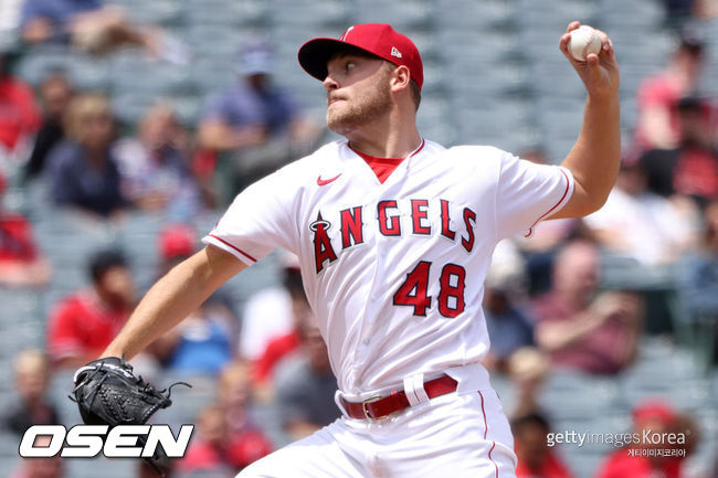 [사진] LA 에인절스 선발 레이드 디트머스. ⓒGettyimages(무단전재 및 재배포 금지)
