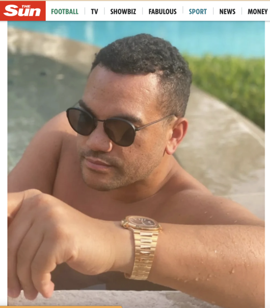 [사진] 칼리스테 / 더 선 홈페이지 캡쳐