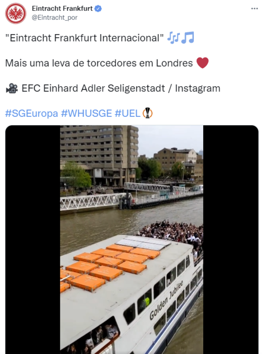 [사진] 아인트라흐트 프랑크푸르트 공식 SNS