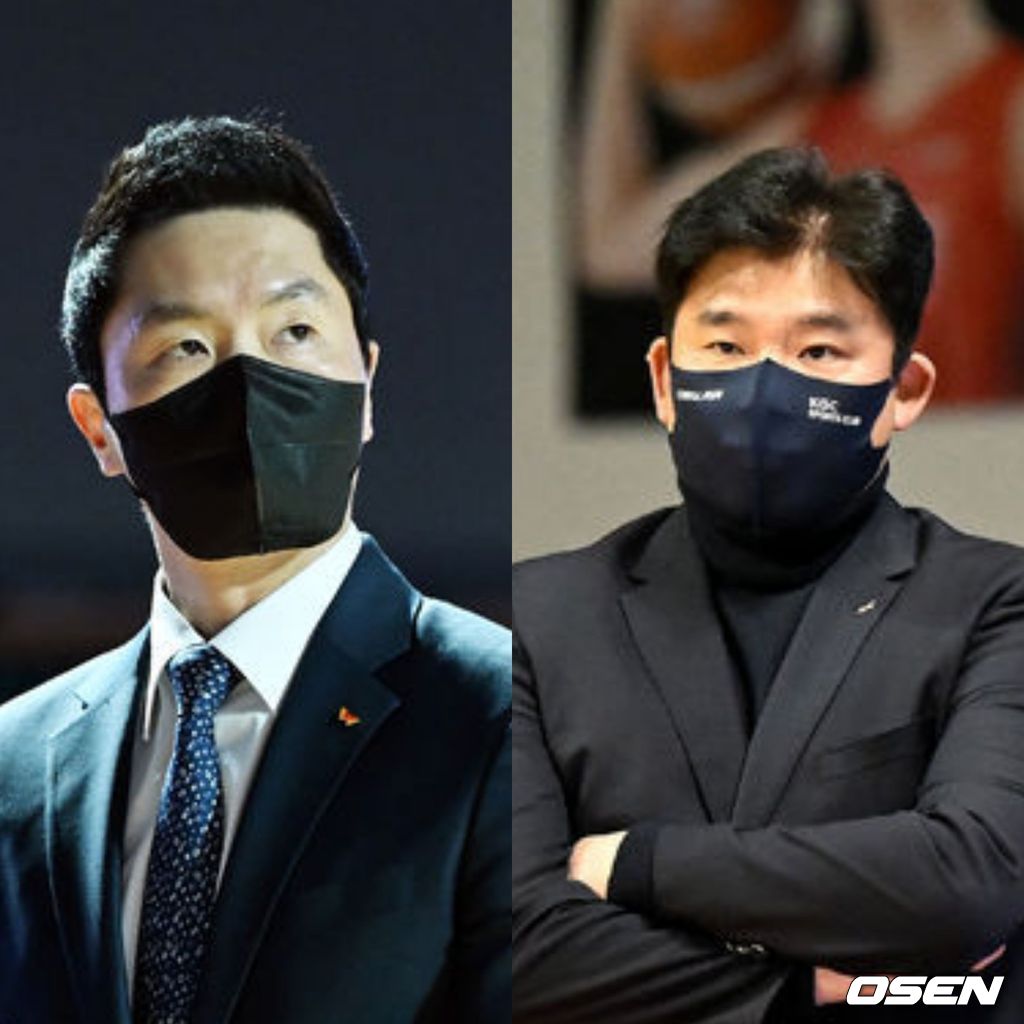 [사진] [사진] 왼쪽부터 전희철-김승기 감독 / OSEN DB.