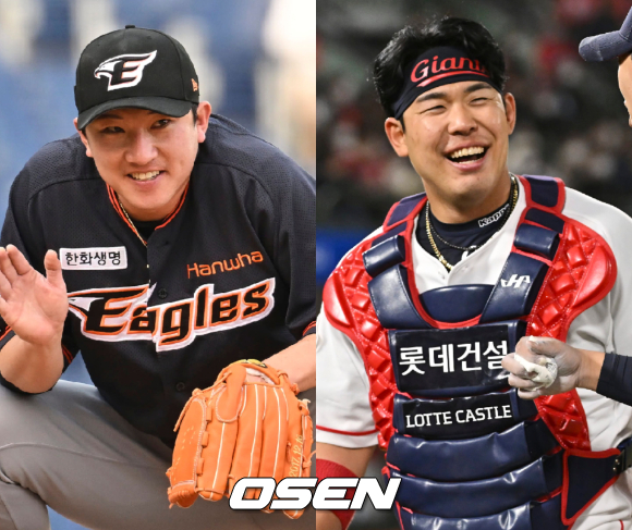 한화 장시환, 롯데 지시완 /OSEN DB