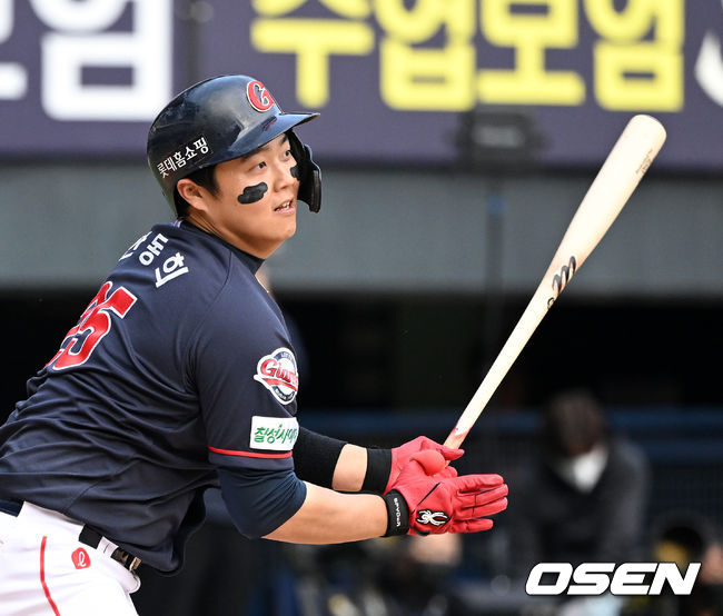 9회초 2사에서 롯데 한동희가 우전안타를 날리고 있다. 2022.05.01 /jpnews@osen.co.kr