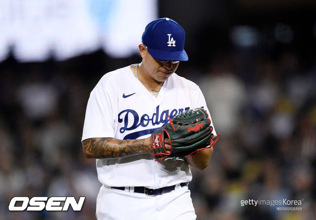 [사진] LA 다저스 선발투수 홀리오 유리아스. ⓒGettyimages(무단전재 및 재배포 금지)