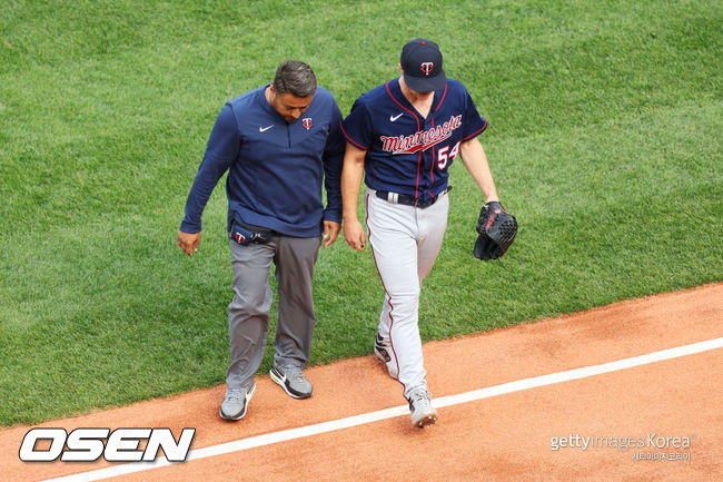 [사진] 부상으로 전력에서 빠져 있는 미네소타 선발투수 소니 그레이. ⓒGettyimages(무단전재 및 재배포 금지)