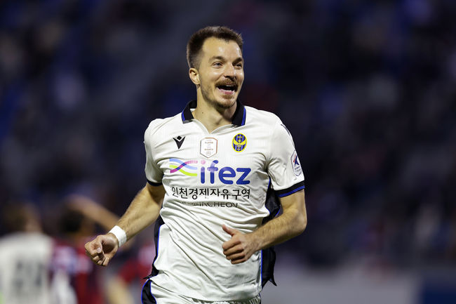 [사진] 인천유나이티드 무고사 / 한국프로축구연맹 제공.
