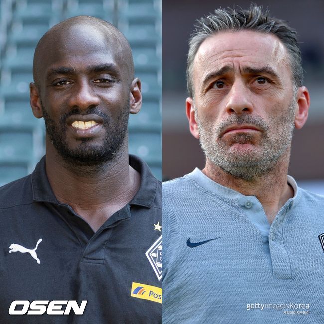 [사진] 왼쪽부터 오토 아도 가나 감독 대행과 파울루 벤투 감독 / ⓒGettyimages(무단전재 및 재배포 금지)