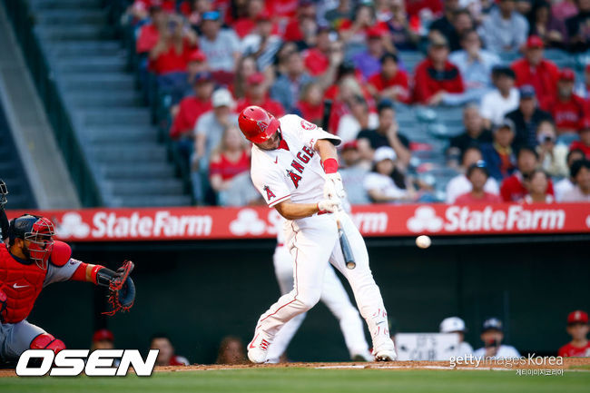 [사진] LA 에인절스 간판 타자 마이크 트라웃. ⓒGettyimages(무단전재 및 재배포 금지)