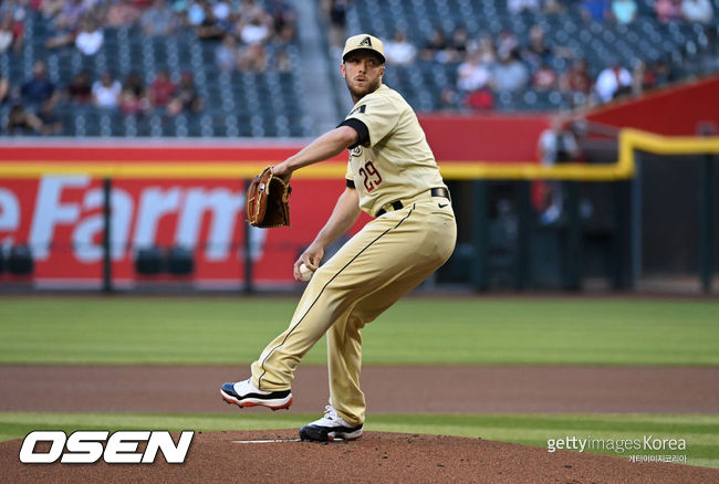 [사진] 애리조나 다이아몬드백스 투수 메릴 켈리. ⓒGettyimages(무단전재 및 재배포 금지)