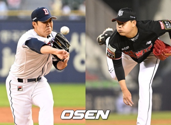 두산 최원준(좌)과 KT 소형준 / OSEN DB
