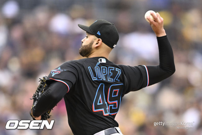 [사진] 마이애미 말린스 파블로 로페즈. ⓒGettyimages(무단전재 및 재배포 금지)