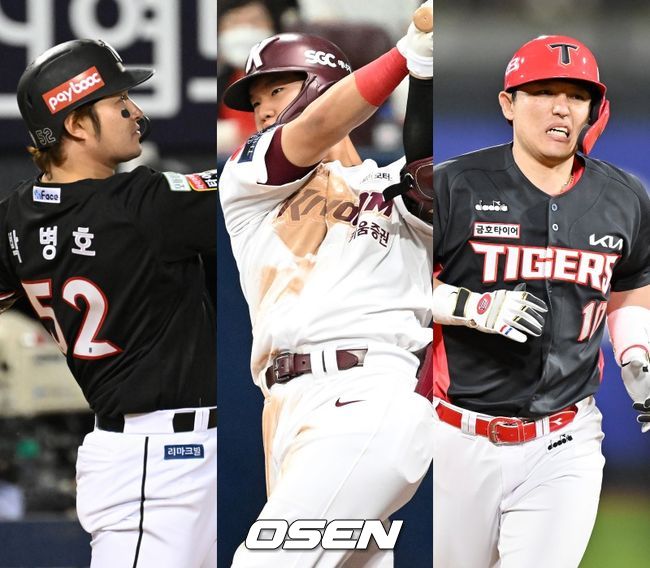 KT 위즈 박병호(왼쪽부터), 키움 히어로즈 박찬혁, KIA 타이거즈 박동원. /OSEN DB 