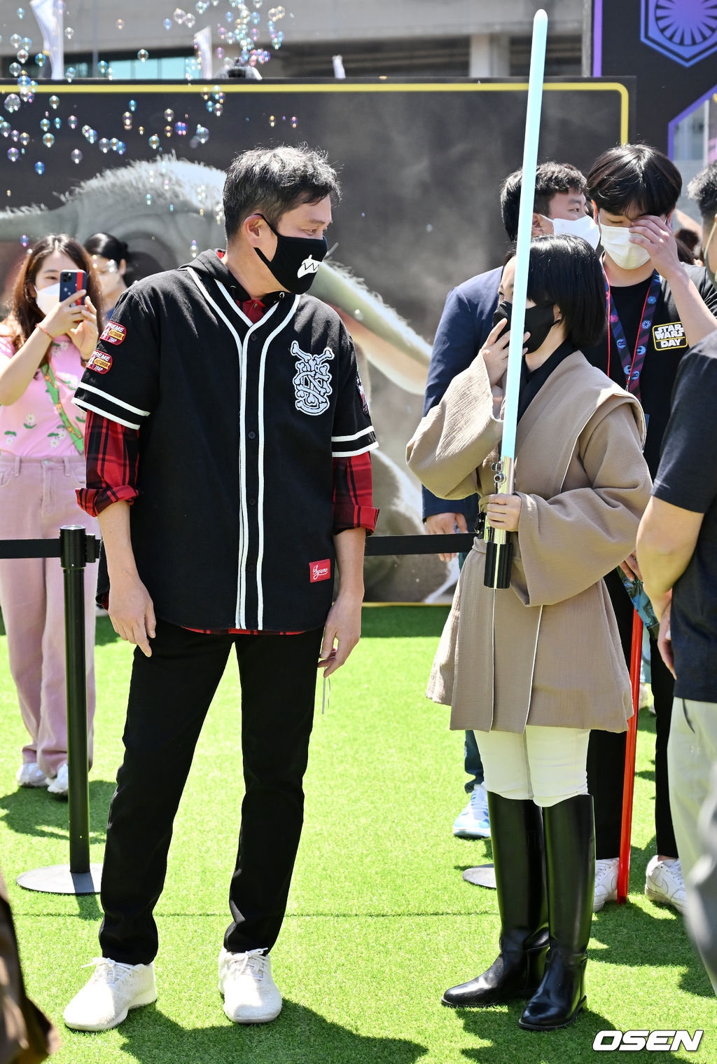 정용진 구단주가 어린이날 맞이 스타워즈 행사에 참여하고 있다. 2022.05.05 /rumi@osen.co.kr