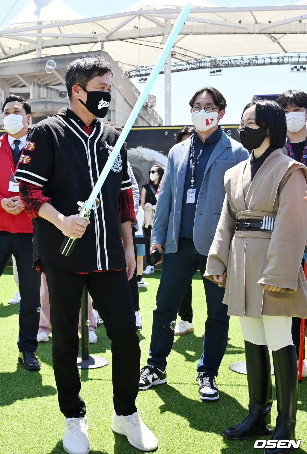 정용진 구단주가 어린이날 맞이 스타워즈 행사에 참여하고 있다. 2022.05.05 /rumi@osen.co.kr