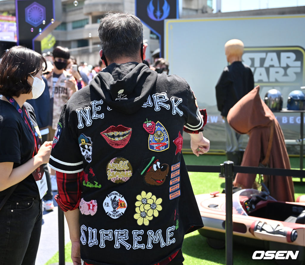 정용진 구단주가 어린이날 맞이 스타워즈 행사에 참여하고 있다. 2022.05.05 /rumi@osen.co.kr