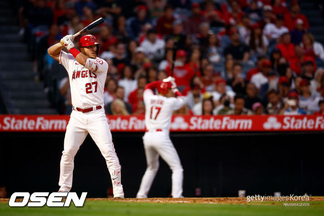 [사진] LA 에인절스 마이크 트라웃. ⓒGettyimages(무단전재 및 재배포 금지)