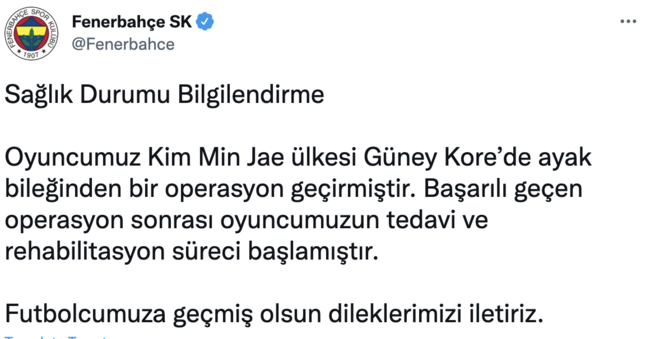 [사진]페네르바체 트위터