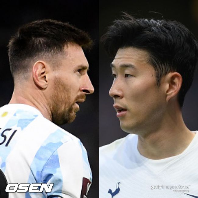 [사진] 왼쪽부터 리오넬 메시와 손흥민 ⓒGettyimages(무단전재 및 재배포 금지)