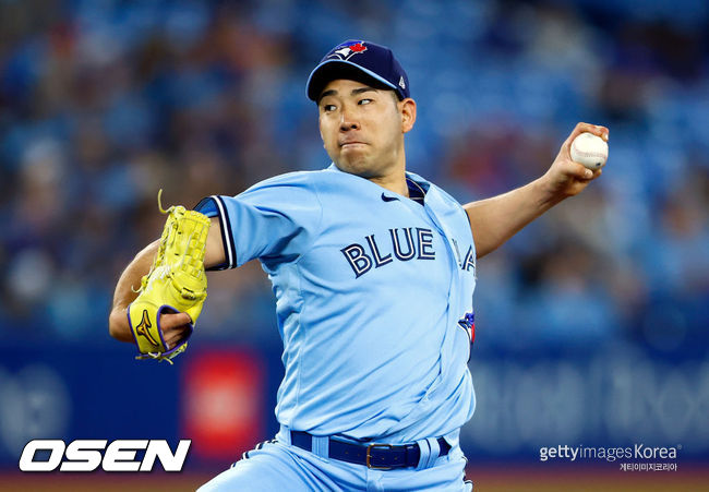 [사진] 토론토 블루제이스 투수 기쿠치 유세이. ⓒGettyimages(무단전재 및 재배포 금지)