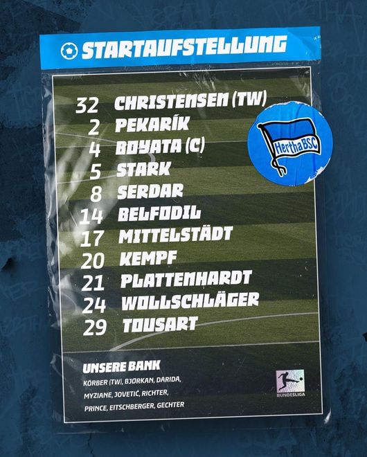 [사진] 헤르타 BSC 베를린 공식 SNS