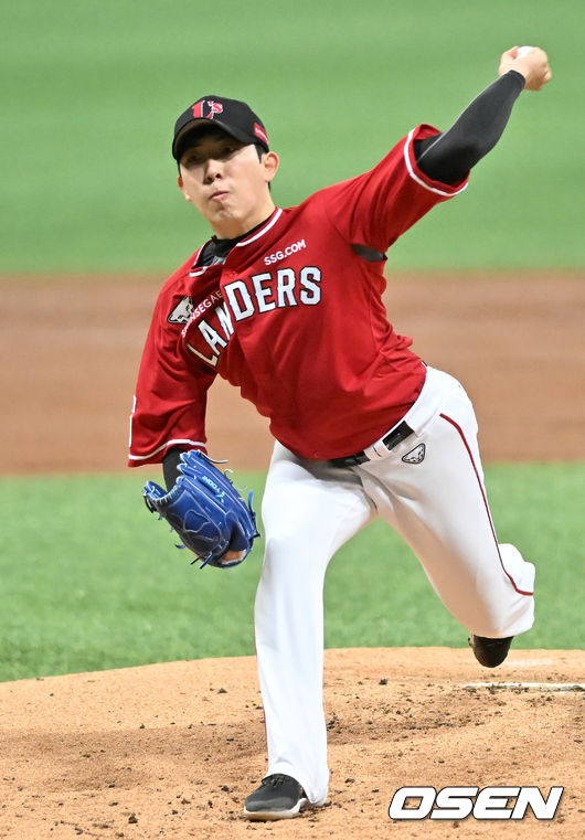 SSG 랜더스 좌완 선발 오원석. / OSEN DB