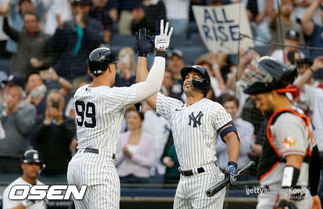 [사진] 뉴욕 양키스 선수들. ⓒGettyimages(무단전재 및 재배포 금지)