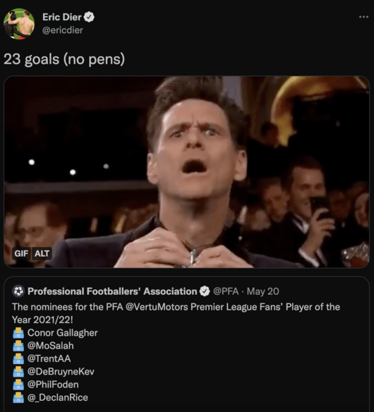 [사진] 에릭 다이어 공식 SNS 캡처.