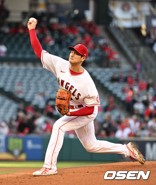 1회초 에인절스 오타니가 역투하고 있다. 2022.05.27 /dreamer@osen.co.kr