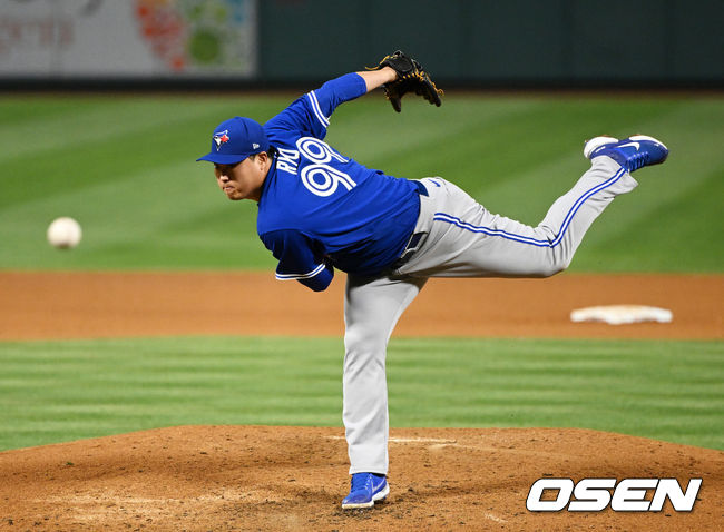 5회말 토론토 류현진이 역투하고 있다. 2022.05.27